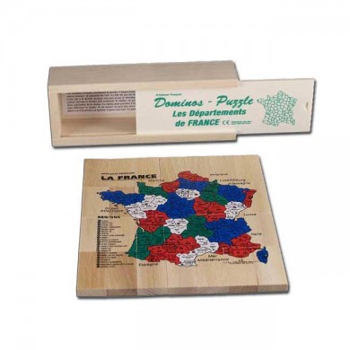 Dominos Puzzle Carte de France - Artisan du Jura
