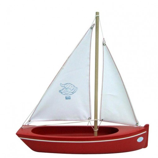 Grande barque en bois rouge - Bateaux Tirot