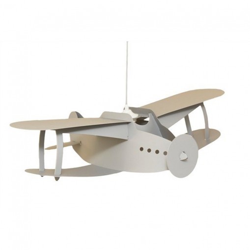 Suspension Avion Biplan gris - R&M Coudert