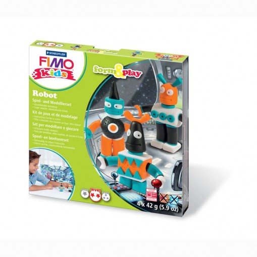 Pâte Fimo Kids Staedtler Robots - Pâte Fimo