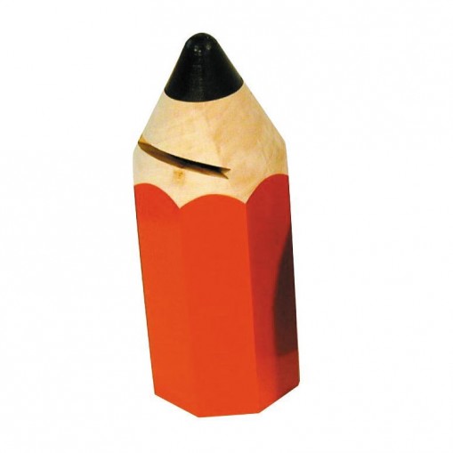 Artisan du Jura Tirelire Crayon rouge
