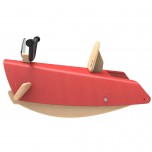 Bascule en bois Moto rouge - Chou Du Volant