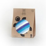 Hochet balle XXL en crochet - bleu - Fabricant Espagnol