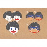 Kit de maquillage 3 couleurs Clown et Super-héros - Namaki