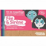 Kit de maquillage 3 couleurs Fée et Sirène - Namaki