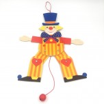 Pantin articulé Bozo le clown 30 cm - Fabricant Allemand